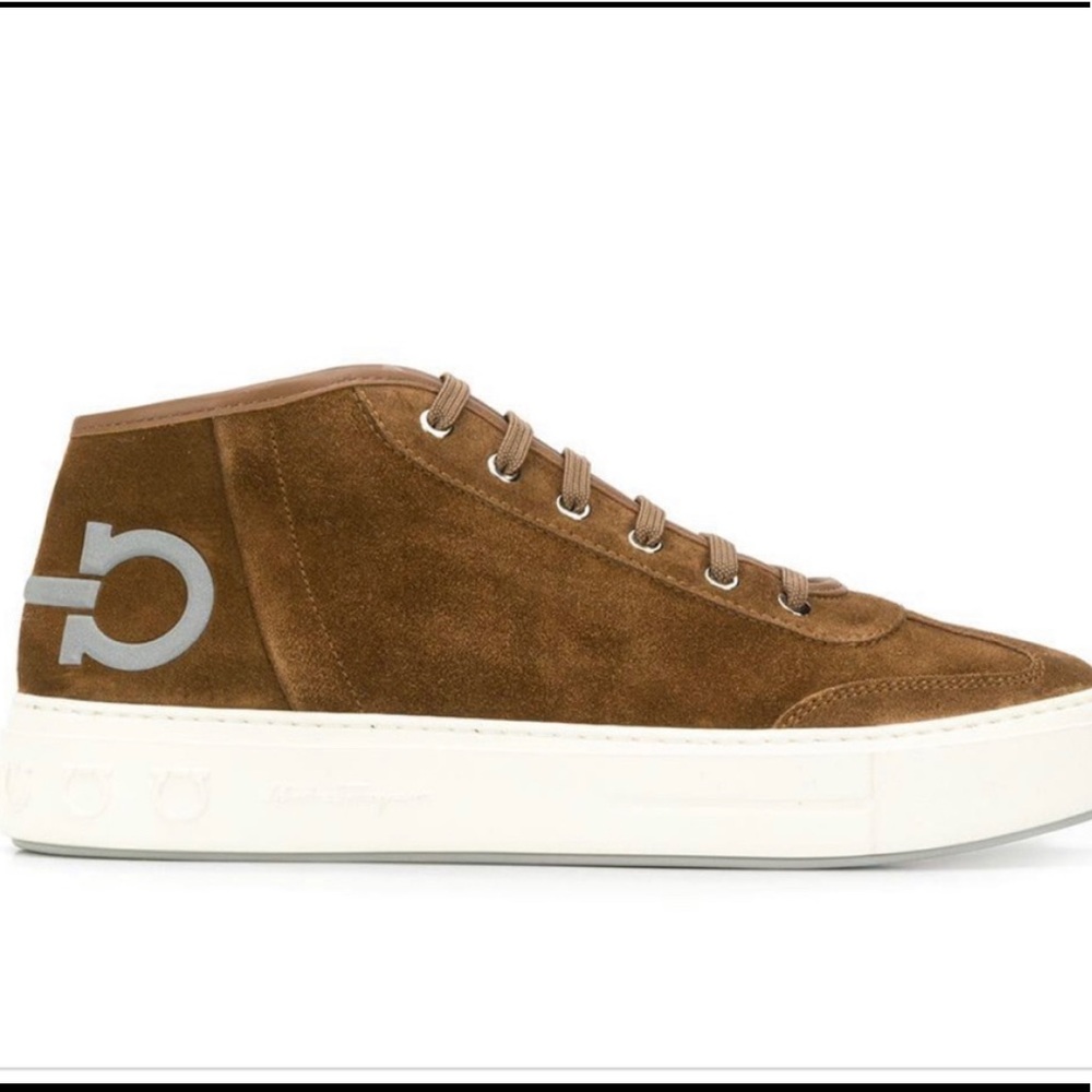 Ferragramo Men's Brown Angel Sneakers